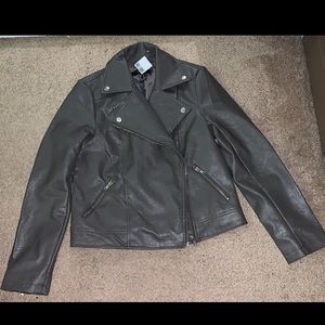 BNWT Faux Leather Moto Jacket
